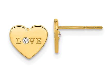 14k Yellow Gold Earrings Style SE2503 - Classique Jewelry Inc.