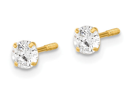 14k Yellow Gold Earrings Style SE2505 - Classique Jewelry Inc.