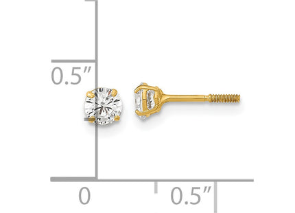 14k Yellow Gold Earrings Style SE2505 - Classique Jewelry Inc.