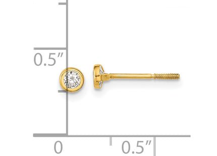 14k Yellow Gold Earrings Style SE2506 - Classique Jewelry Inc.