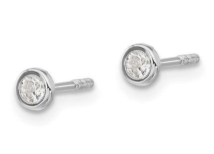 14k White Gold Earrings Style SE2507 - Classique Jewelry Inc.