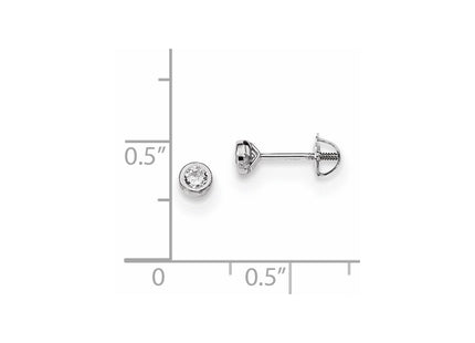14k White Gold Earrings Style SE2507 - Classique Jewelry Inc.