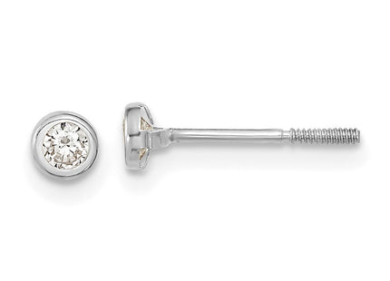 14k White Gold Earrings Style SE2507 - Classique Jewelry Inc.