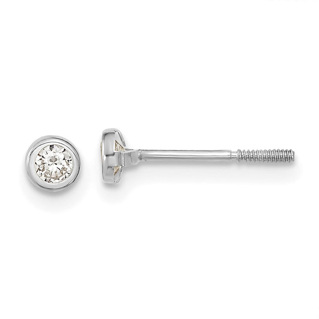 14k White Gold Earrings Style SE2507 - Classique Jewelry Inc.