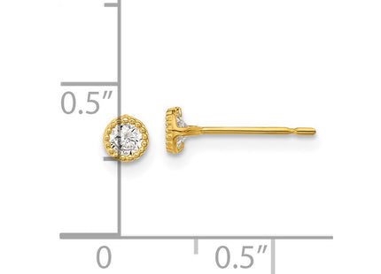 14k Yellow Gold Earrings Style SE2508 - Classique Jewelry Inc.