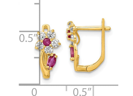 14k Yellow Gold Earrings Style SE2524 - Classique Jewelry Inc.