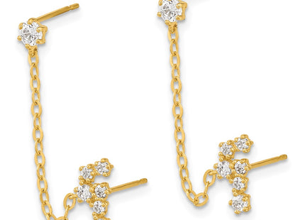 14k Yellow Gold Earrings Style SE2548 - Classique Jewelry Inc.