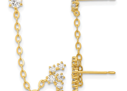 14k Yellow Gold Earrings Style SE2548 - Classique Jewelry Inc.