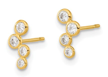 14k Yellow Gold Earrings Style SE2549 - Classique Jewelry Inc.