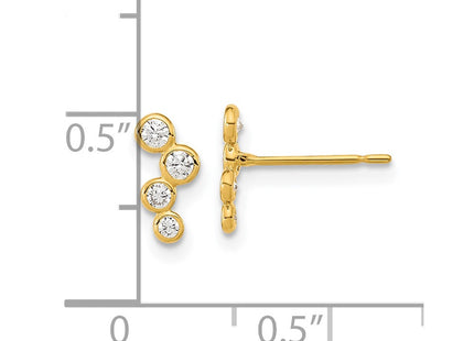 14k Yellow Gold Earrings Style SE2549 - Classique Jewelry Inc.