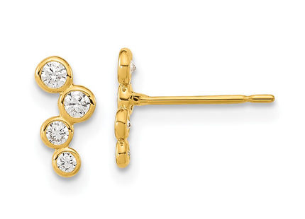 14k Yellow Gold Earrings Style SE2549 - Classique Jewelry Inc.