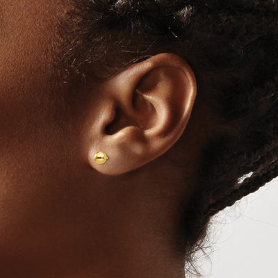 14K Two-tone Madi K Reversible Ball Earrings, 5 x 5mm