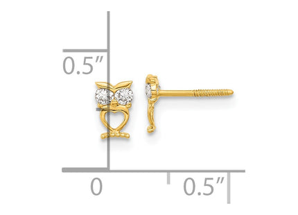 14k Yellow Gold Earrings Style SE2555 - Classique Jewelry Inc.