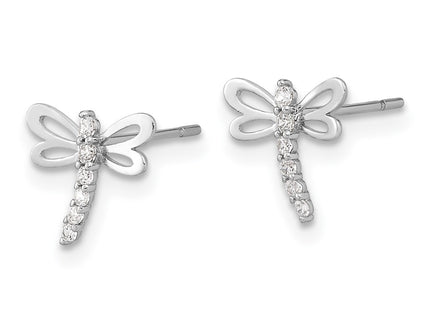 14k White Gold Earrings Style SE2559 - Classique Jewelry Inc.