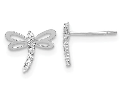 14k White Gold Earrings Style SE2559 - Classique Jewelry Inc.