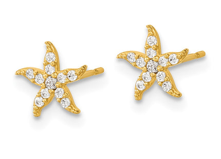 14k Yellow Gold Earrings Style SE2563 - Classique Jewelry Inc.