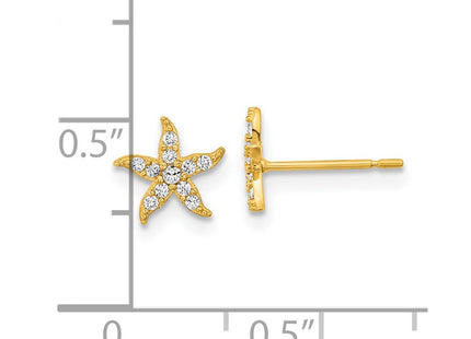 14k Yellow Gold Earrings Style SE2563 - Classique Jewelry Inc.