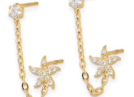 14k Yellow Gold Earrings Style SE2564 - Classique Jewelry Inc.