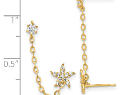 14k Yellow Gold Earrings Style SE2564 - Classique Jewelry Inc.