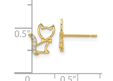 14k Yellow Gold Earrings Style SE2568 - Classique Jewelry Inc.