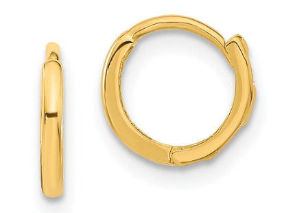 14k Madi K Polished Hinged Hoop Earrings (Style SE2579)