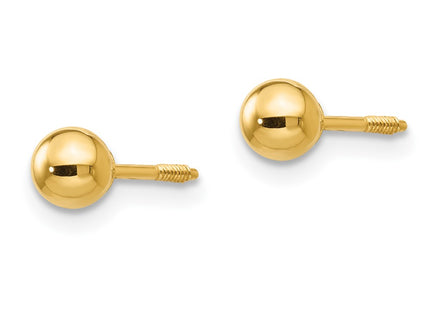 14k Yellow Gold Earrings Style SE258 - Classique Jewelry Inc.