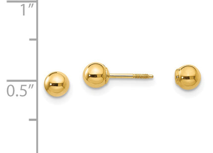 14k Yellow Gold Earrings Style SE258 - Classique Jewelry Inc.