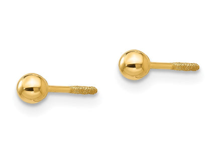 14k Yellow Gold Earrings Style SE259 - Classique Jewelry Inc.