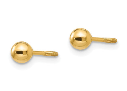 14K gold earrings, alternate view
