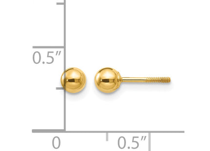 14K gold earrings, further view