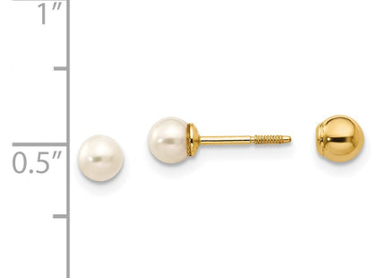 14k Yellow Gold Earrings Style SE262 - Classique Jewelry Inc.