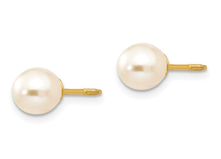 14k Yellow Gold Earrings Style SE263 - Classique Jewelry Inc.