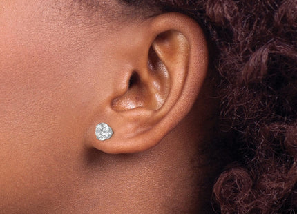14k White Gold Madi K CZ Post Earrings (Style SE286)