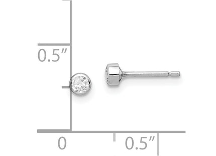 14k White Gold Earrings Style SE2862 - Classique Jewelry Inc.