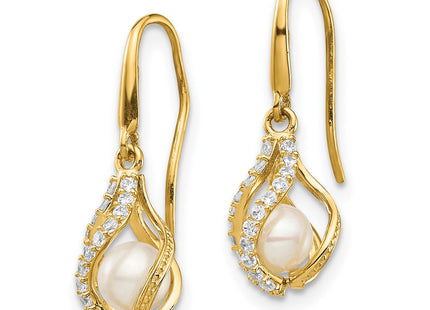 14k Yellow Gold Earrings Style SE2864 - Classique Jewelry Inc.