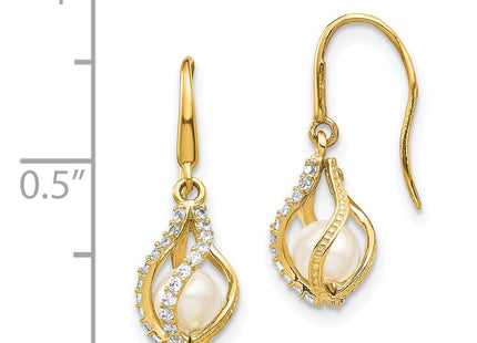 14k Yellow Gold Earrings Style SE2864 - Classique Jewelry Inc.