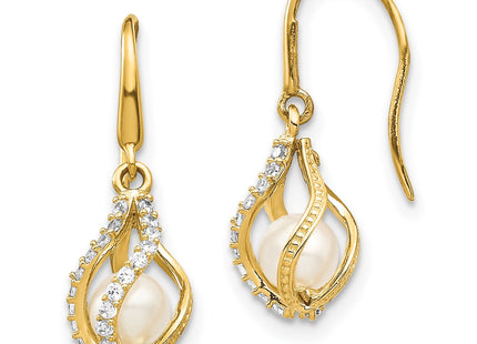 14k Yellow Gold Earrings Style SE2864 - Classique Jewelry Inc.