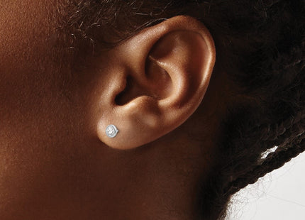 14k White Gold Earrings Style SE287 - Classique Jewelry Inc.