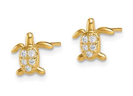 14k Yellow Gold Earrings Style SE2887 - Classique Jewelry Inc.