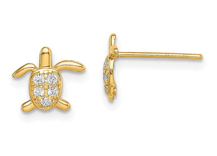 14k Yellow Gold Earrings Style SE2887 - Classique Jewelry Inc.