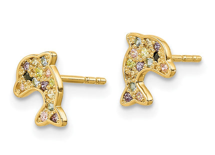 14k Yellow Gold Earrings Style SE2890 - Classique Jewelry Inc.