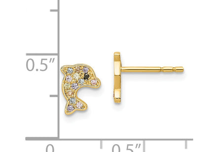 14k Yellow Gold Earrings Style SE2890 - Classique Jewelry Inc.