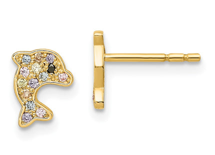 14k Yellow Gold Earrings Style SE2890 - Classique Jewelry Inc.
