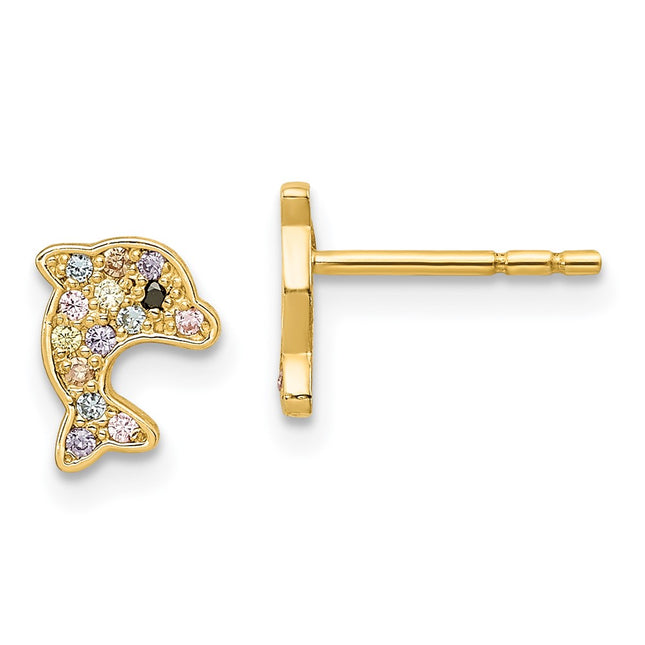 14k Yellow Gold Earrings Style SE2890 - Classique Jewelry Inc.