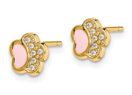 14k Yellow Gold Earrings Style SE2895 - Classique Jewelry Inc.