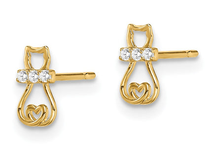 14k Yellow Gold Earrings Style SE2898 - Classique Jewelry Inc.