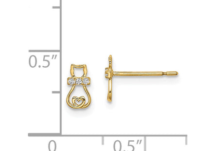 14k Yellow Gold Earrings Style SE2898 - Classique Jewelry Inc.