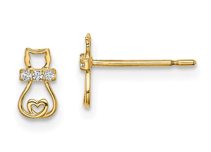 14k Yellow Gold Earrings Style SE2898 - Classique Jewelry Inc.