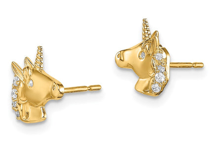 14k Yellow Gold Earrings Style SE2899 - Classique Jewelry Inc.