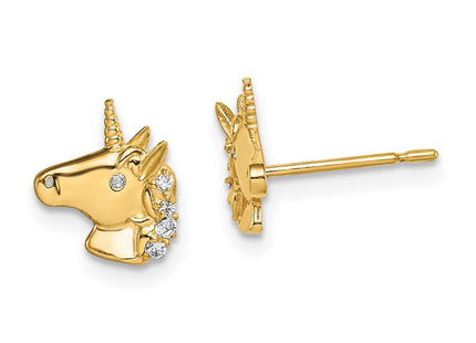 14k Yellow Gold Earrings Style SE2899 - Classique Jewelry Inc.